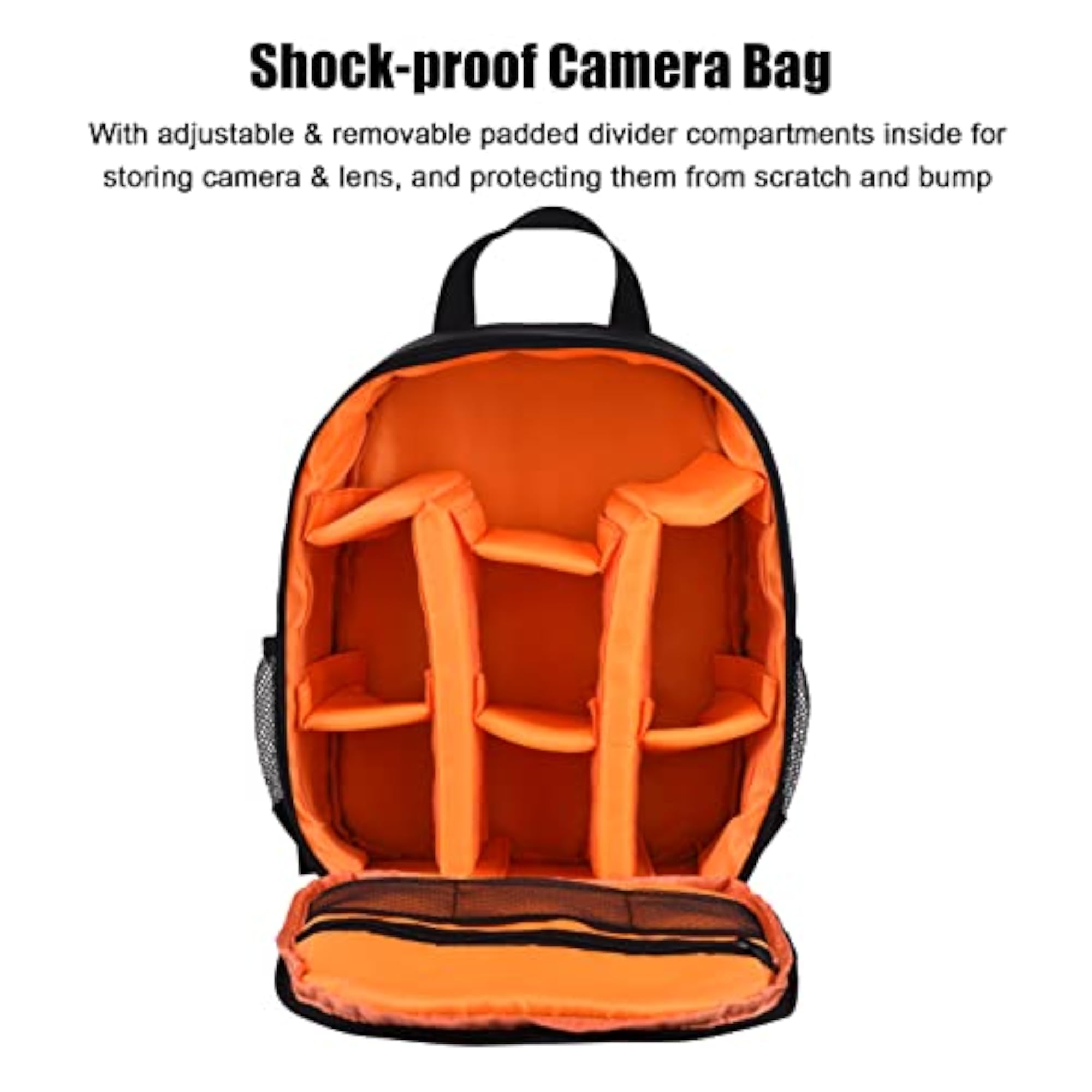 Small Outdoor Camera Backpack, Water-Resistant DSLR Bag